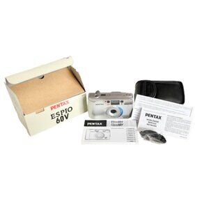 VTG 90s Pentax Espio 60V 35mm Film Camera NEW OPEN BOX Complete Manual